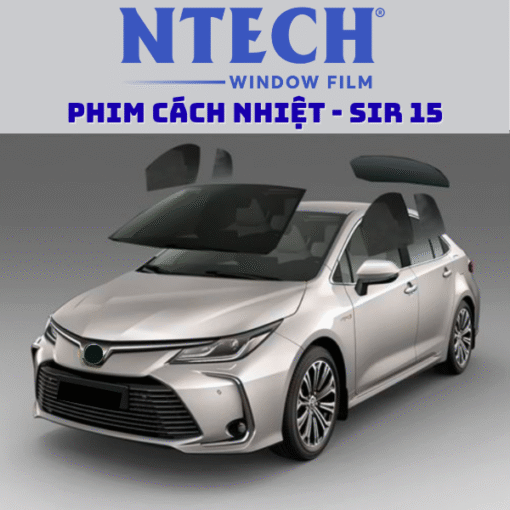 Phim Cách Nhiệt NTECH SIR 15 Cho Kính Sườn Ô Tô