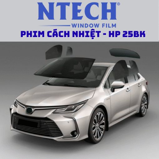 Phim Cách Nhiệt NTECH HP 25BK Cho Kính Khoang Sau Ô Tô