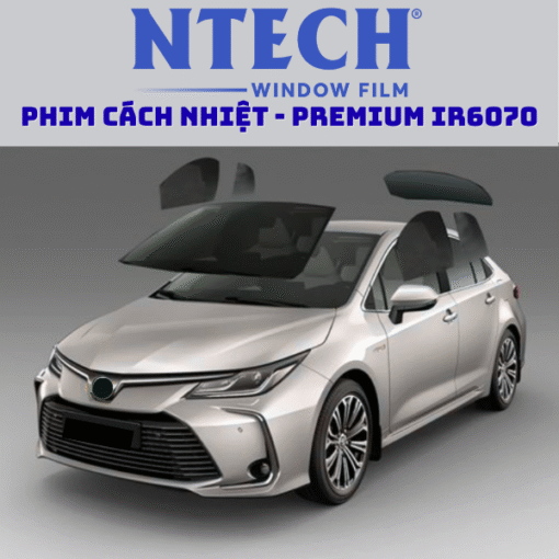 Phim Cách Nhiệt NTECH PREMIUM IR 6070 Cho Kính Lái Ô Tô