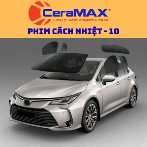 Phim Cách Nhiệt CeraMAX 10 Cho Kính Sau Ô Tô