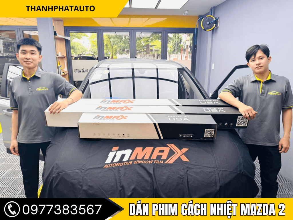dán phim cách nhiệt xe Mazda 2