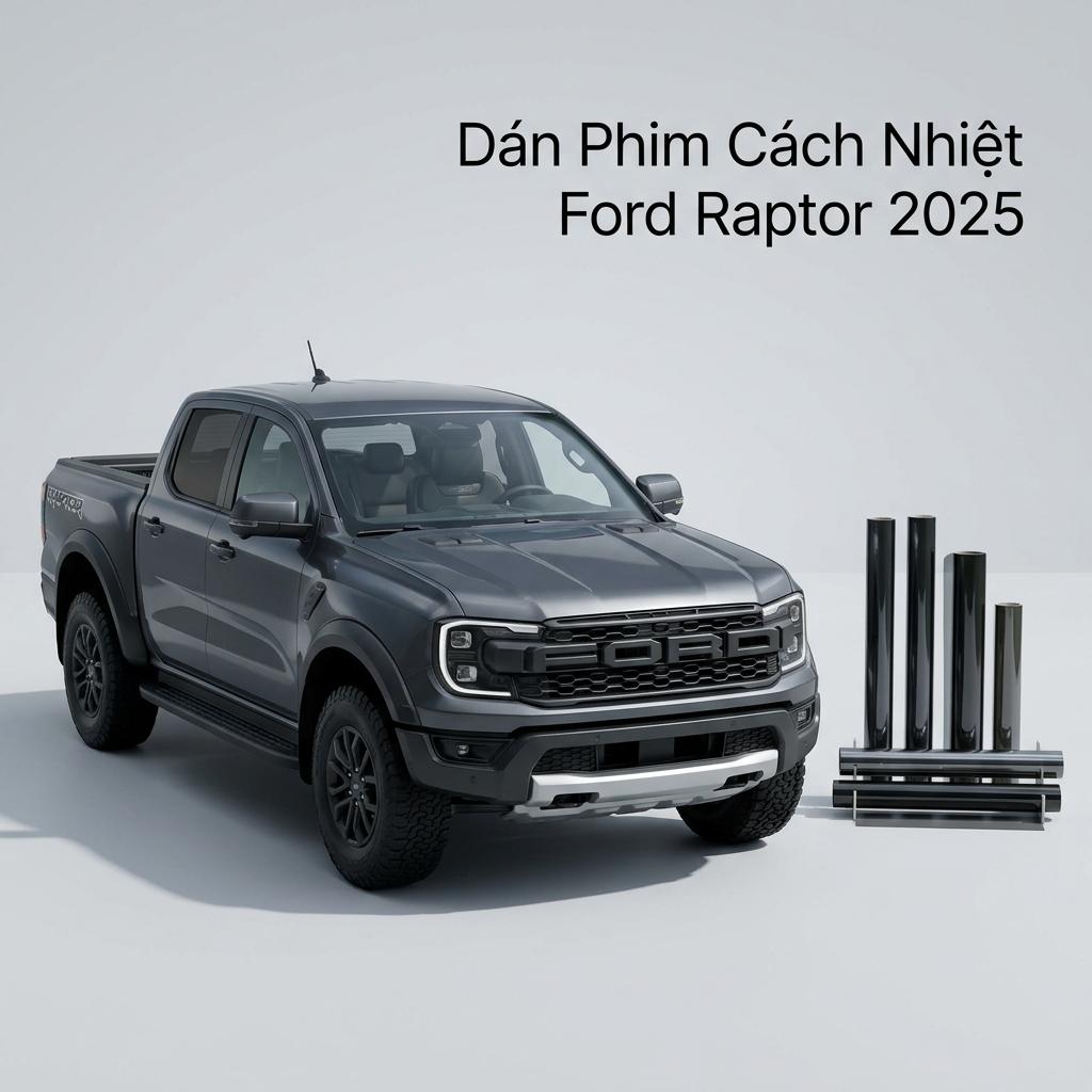 Dán Phim Cách Nhiệt Ford Raptor 2025 Chính Hãng Cao Cấp TPHCM chính hãng