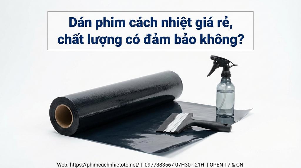 Dán phim cách nhiệt giá rẻ, chất lượng có đảm bảo không?
