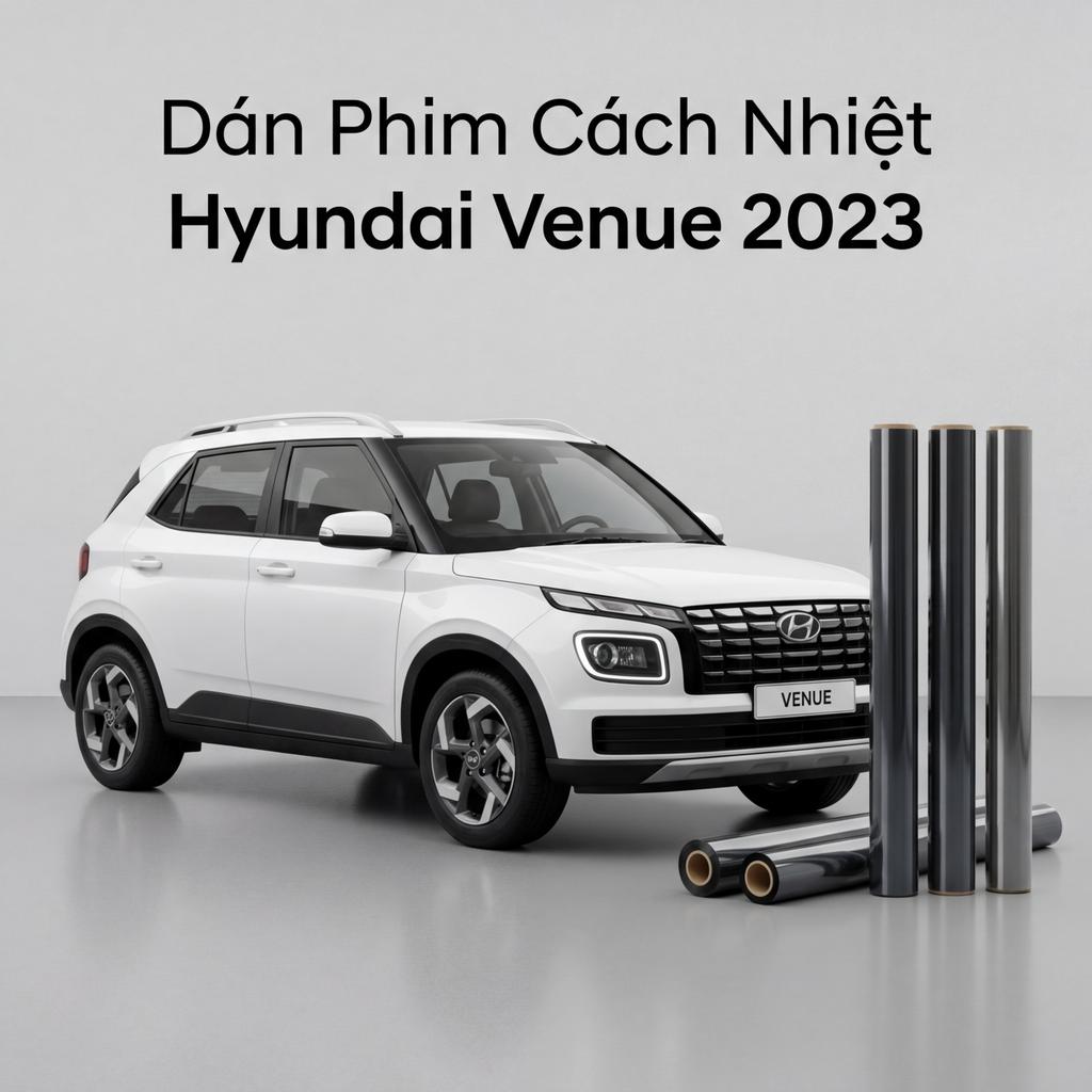 Dán Phim Cách Nhiệt Hyundai Venue 2023 Chính Hãng Giá Tốt TPHCM chính hãng