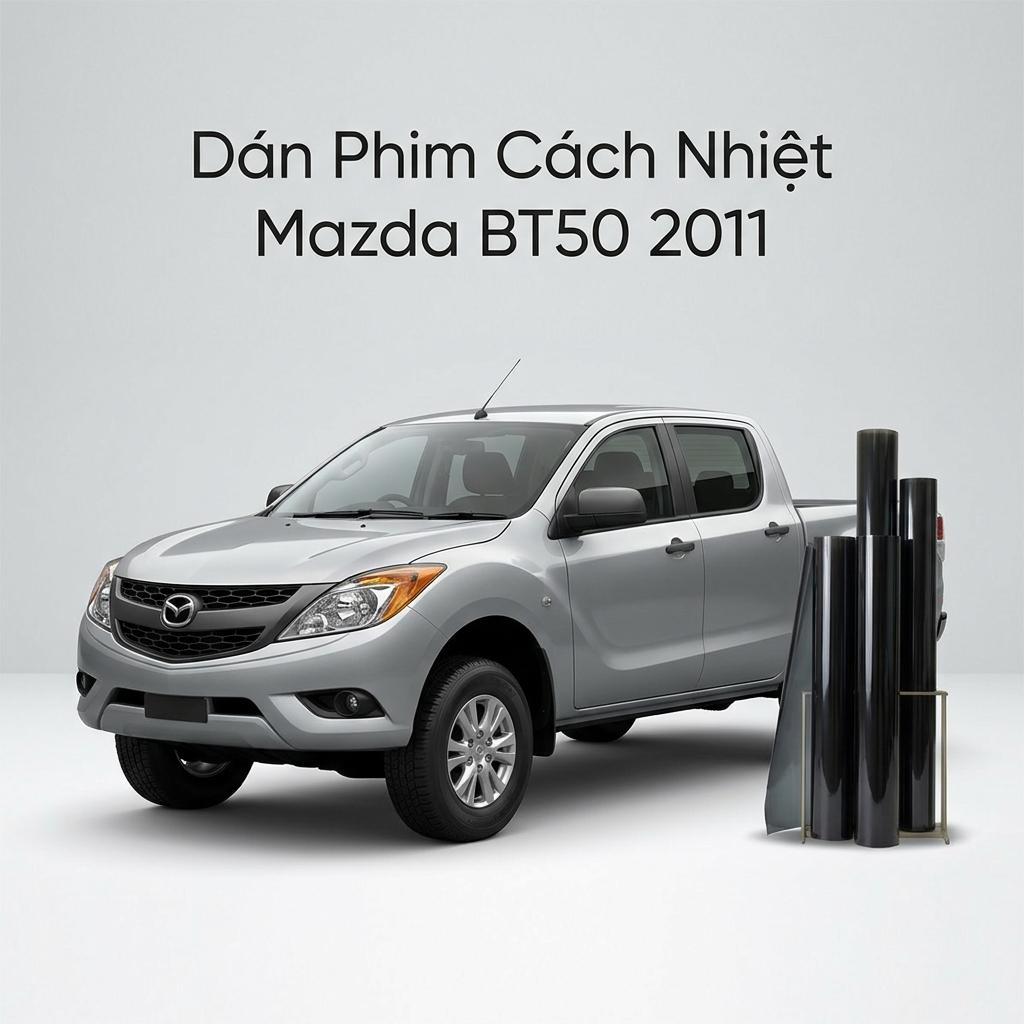 Dán Phim Cách Nhiệt Mazda BT50 2011 Chính Hãng Uy Tín Tại TPHCM chính hãng