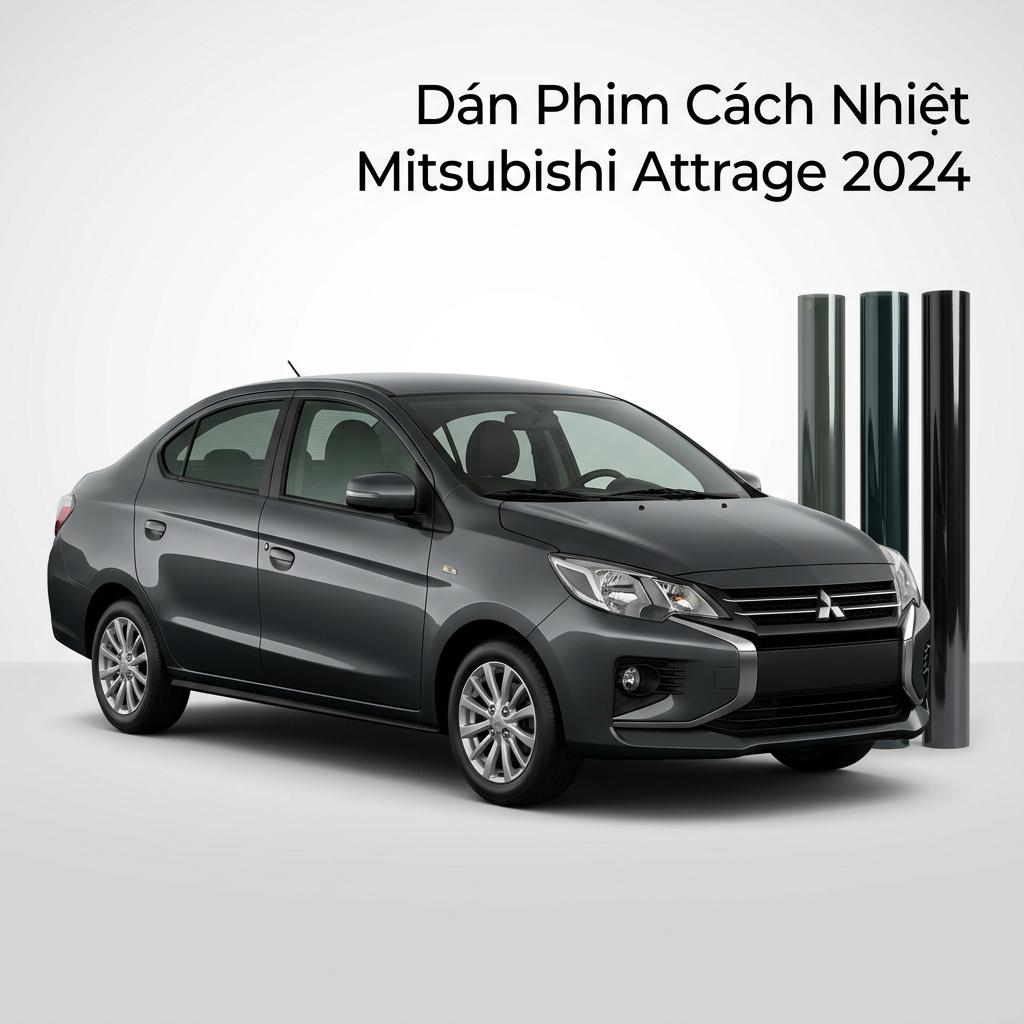 Dán Phim Cách Nhiệt Mitsubishi Attrage 2024 Chính Hãng Cao Cấp chính hãng