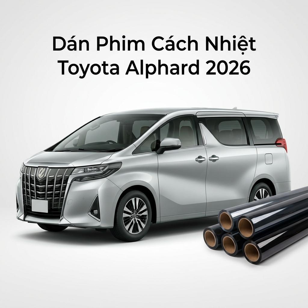 Dán Phim Cách Nhiệt Toyota Alphard 2026 Cao Cấp Chính Hãng Tại TPHCM chính hãng