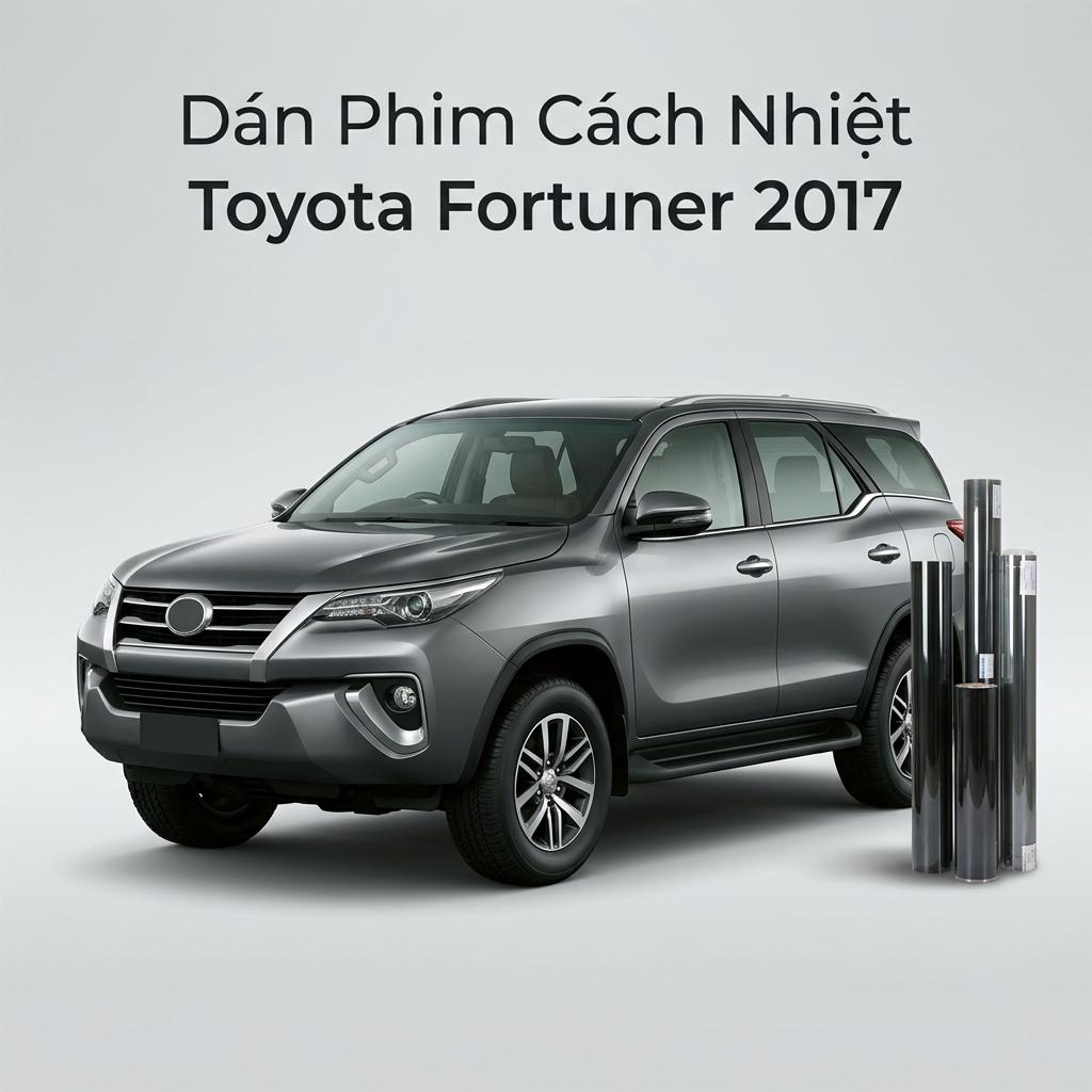Dán Phim Cách Nhiệt Toyota Fortuner 2017 Giá Tốt Lắp Đặt Tận Nơi chính hãng