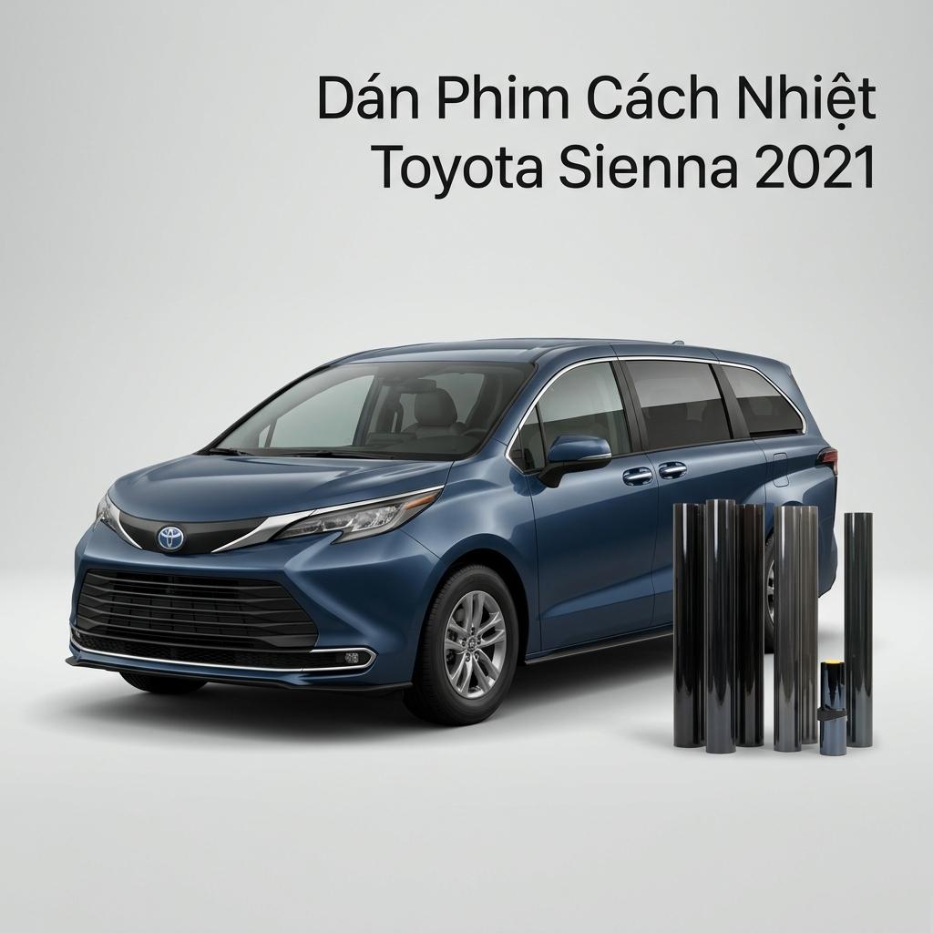 Dán Phim Cách Nhiệt Toyota Sienna 2021 Chính Hãng Uy Tín TPHCM chính hãng