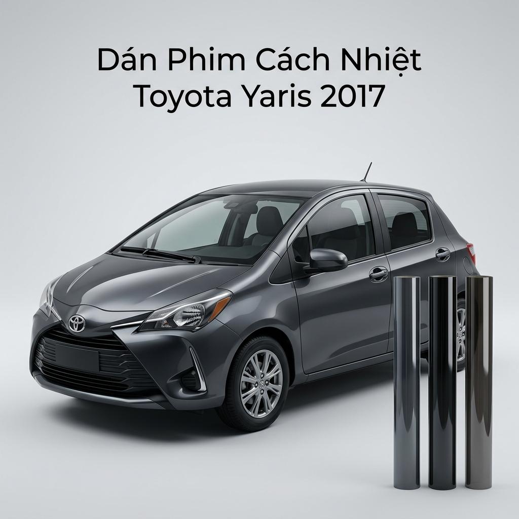 Dán Phim Cách Nhiệt Toyota Yaris 2017 Chuyên Nghiệp Giá Tốt TPHCM chính hãng