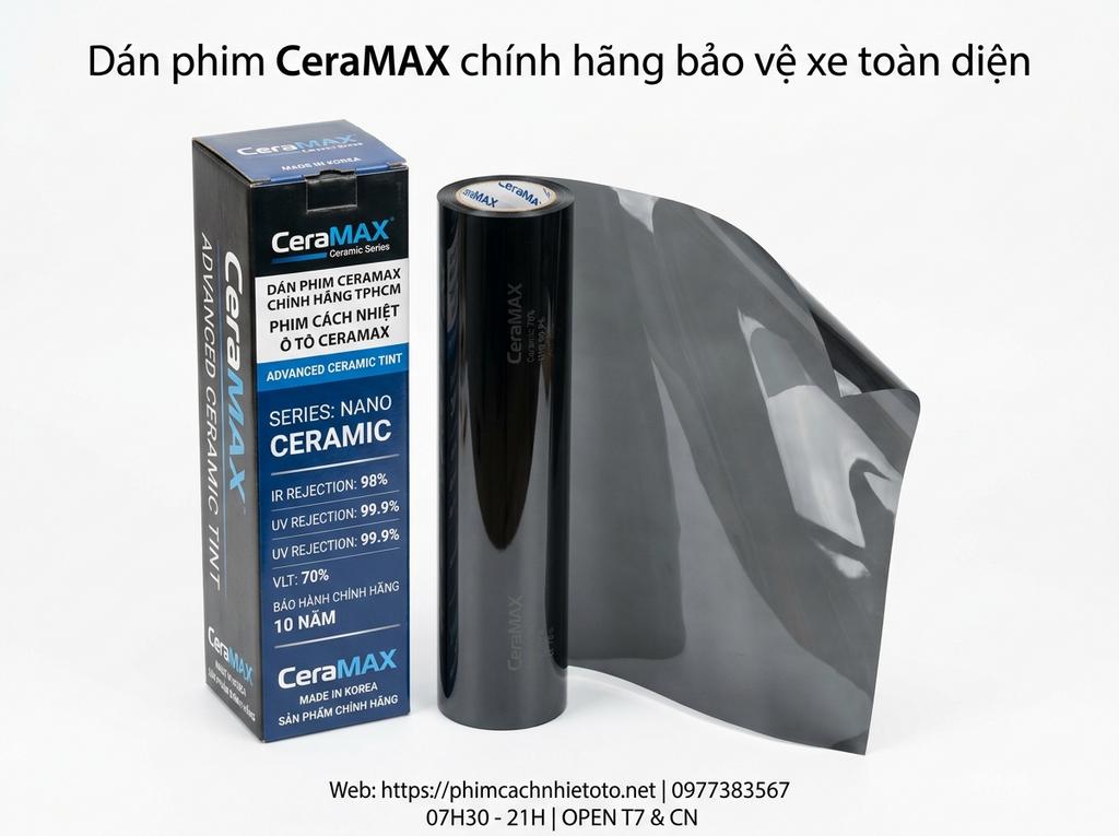 Dán phim CeraMAX chính hãng bảo vệ xe toàn diện