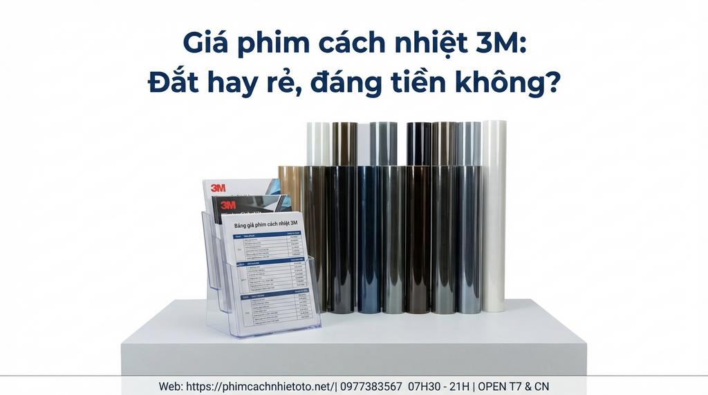 Giá phim cách nhiệt 3M: Đắt hay rẻ, đáng tiền không?