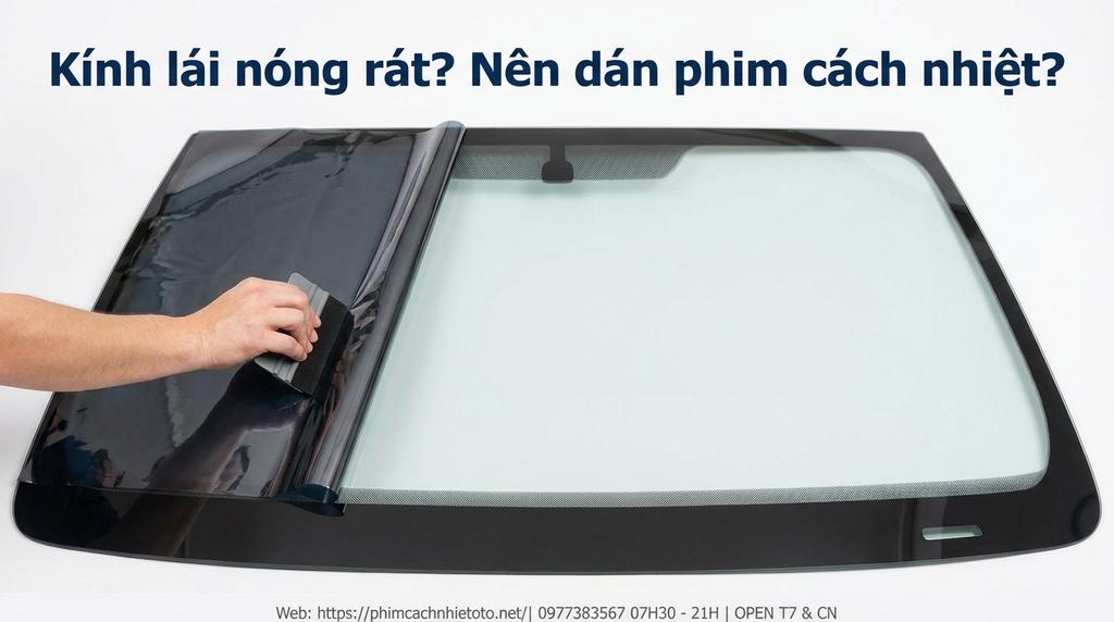 Kính lái nóng rát? Nên dán phim cách nhiệt?