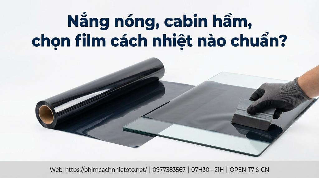 Nắng nóng, cabin hầm, chọn film cách nhiệt nào chuẩn?