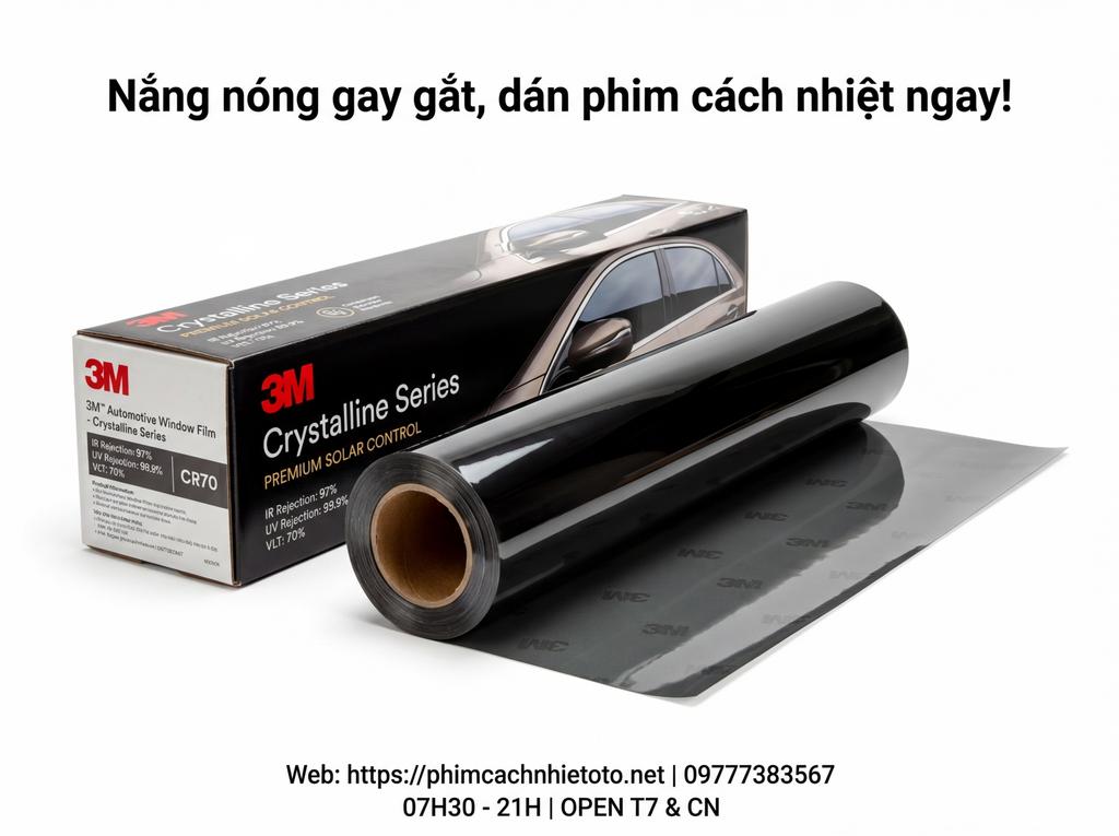 Nắng nóng gay gắt, dán phim cách nhiệt ngay!