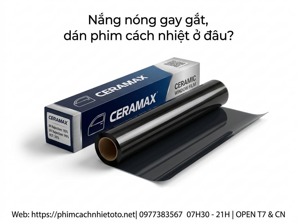 Nắng nóng gay gắt, dán phim cách nhiệt ở đâu?