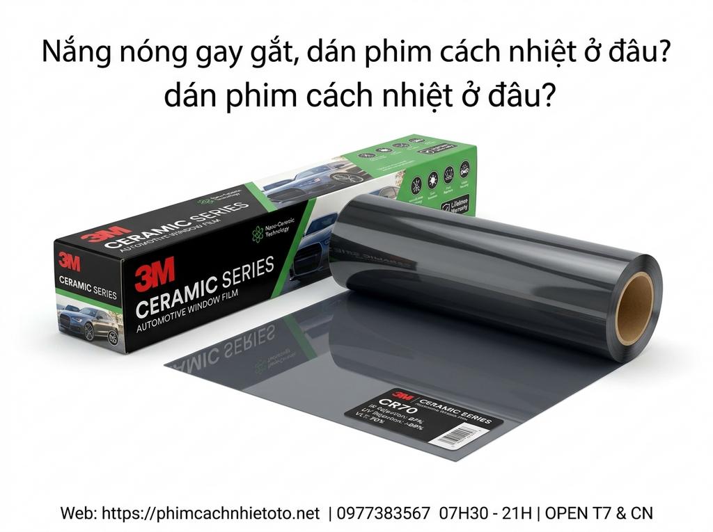 Nắng nóng gay gắt, dán phim cách nhiệt ở đâu?