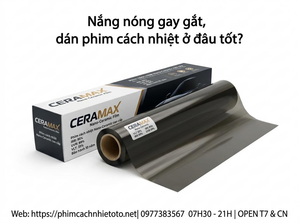 Nắng nóng gay gắt, dán phim cách nhiệt ở đâu tốt?