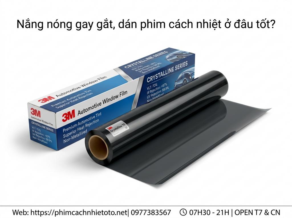 Nắng nóng gay gắt, dán phim cách nhiệt ở đâu tốt?