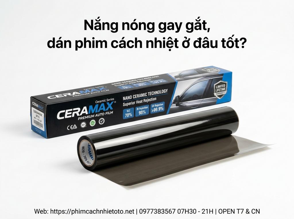 Nắng nóng gay gắt, dán phim cách nhiệt ở đâu tốt?