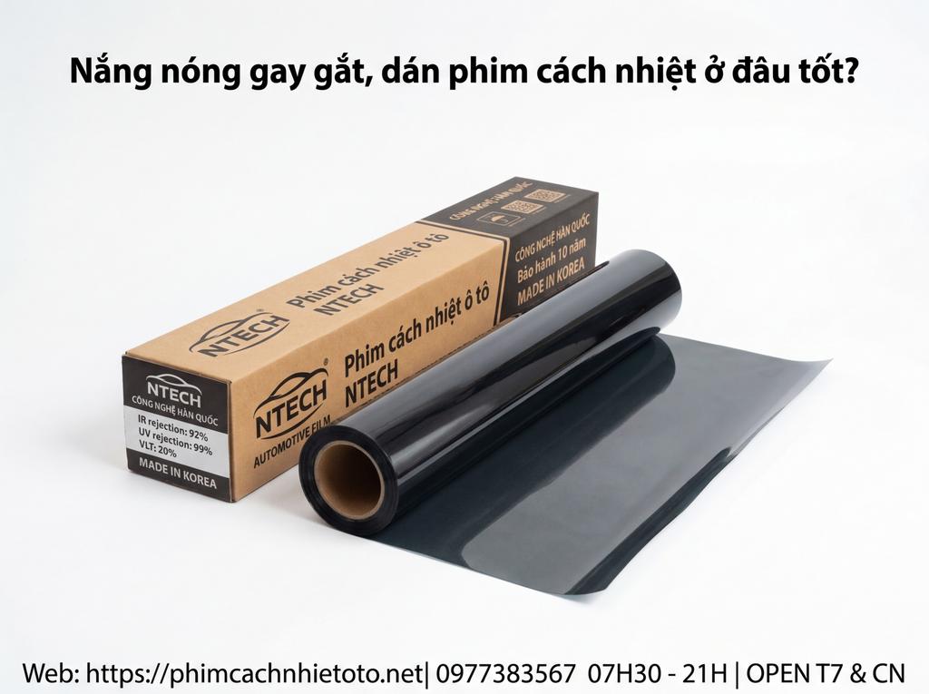 Nắng nóng gay gắt, dán phim cách nhiệt ở đâu tốt?