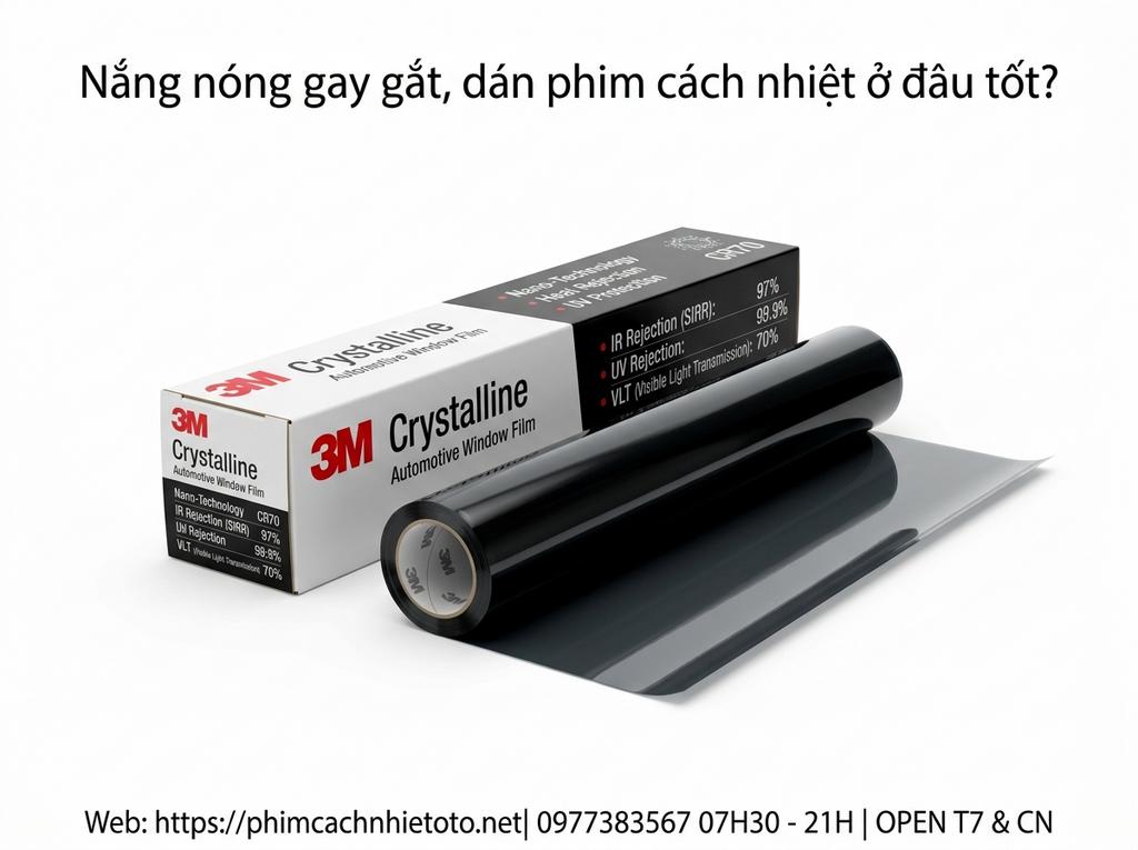 Nắng nóng gay gắt, dán phim cách nhiệt ở đâu tốt?
