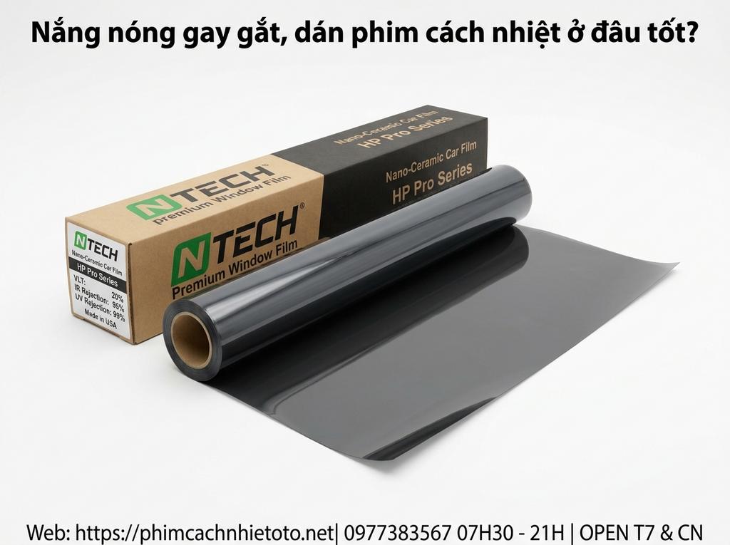 Nắng nóng gay gắt, dán phim cách nhiệt ở đâu tốt?