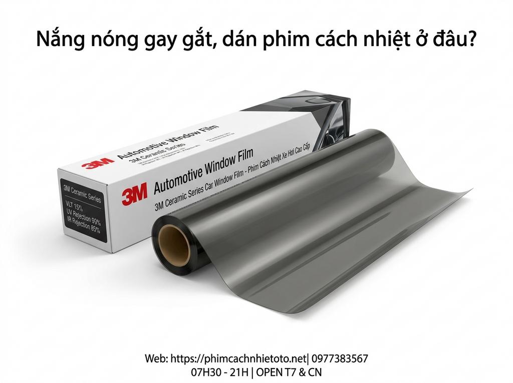Nắng nóng gay gắt, dán phim cách nhiệt ở đâu?