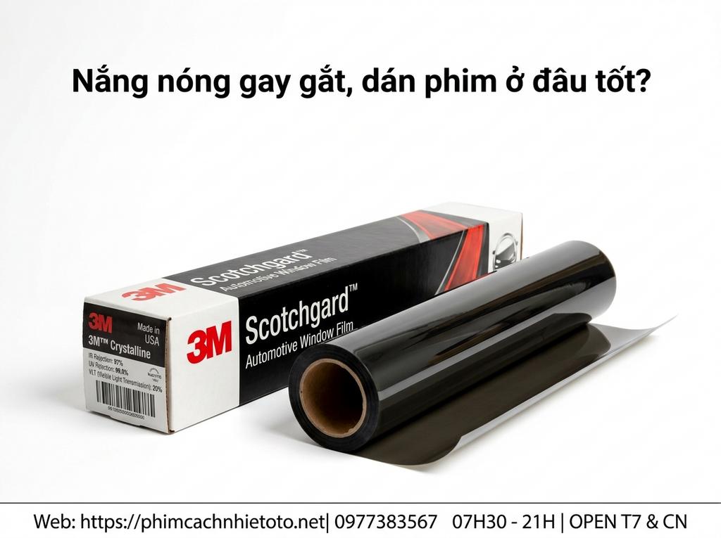 Nắng nóng gay gắt, dán phim ở đâu tốt?