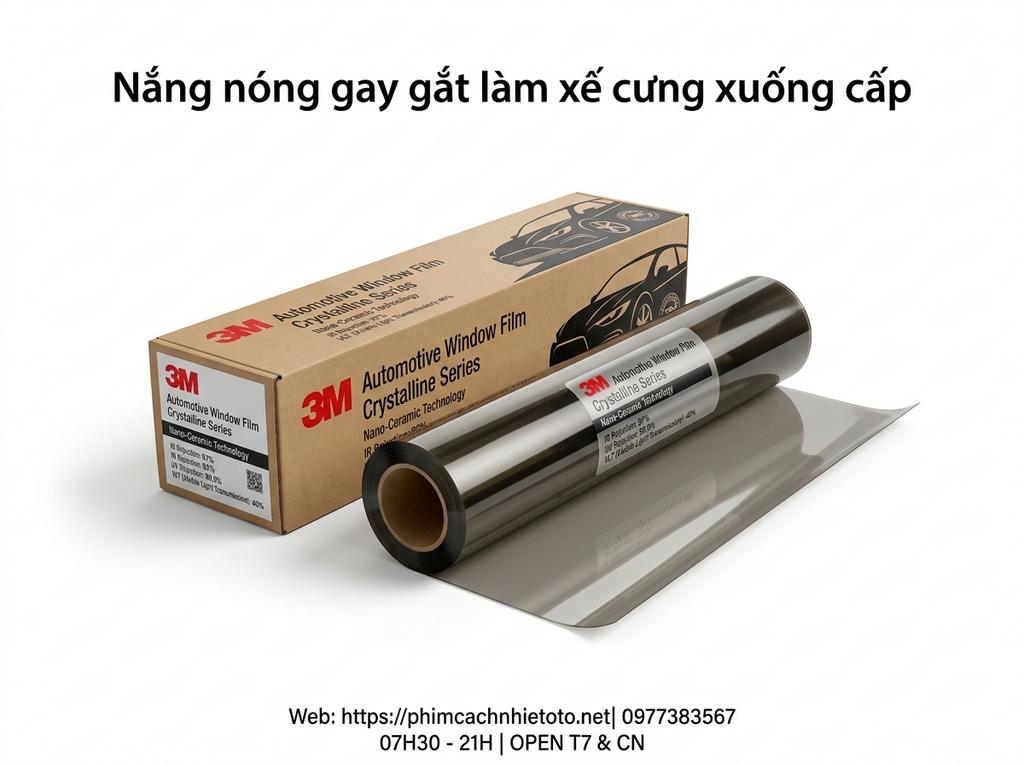 Nắng nóng gay gắt làm xế cưng xuống cấp