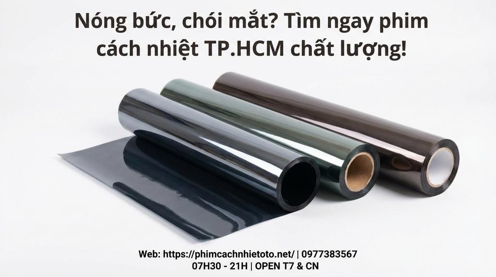 Nóng bức, chói mắt? Tìm ngay phim cách nhiệt TP.HCM chất lượng!