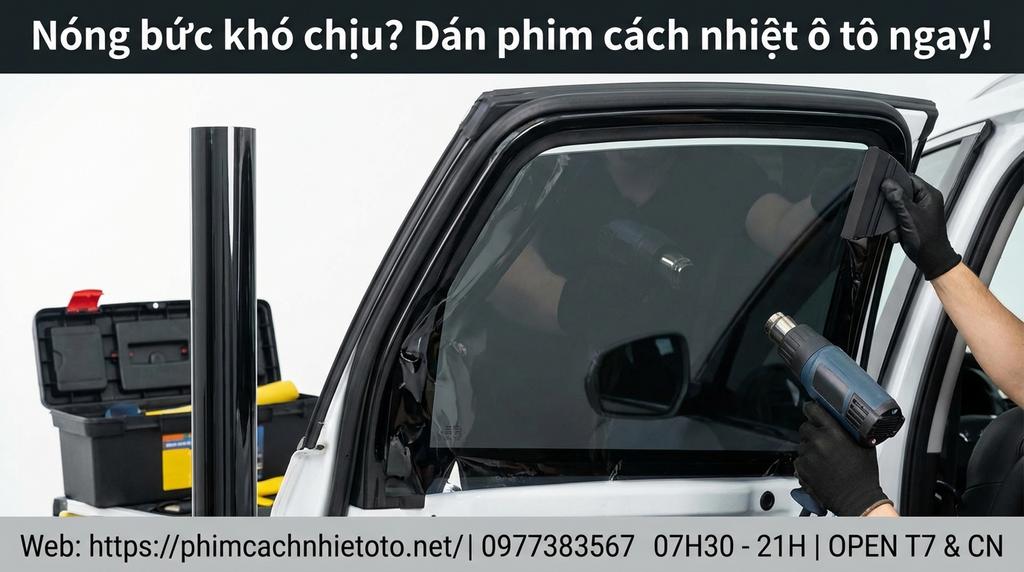 Nóng bức khó chịu? Dán phim cách nhiệt ô tô ngay!