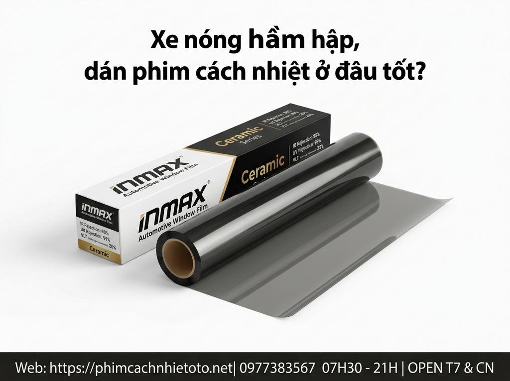 Xe nóng hầm hập, dán phim cách nhiệt ở đâu tốt?