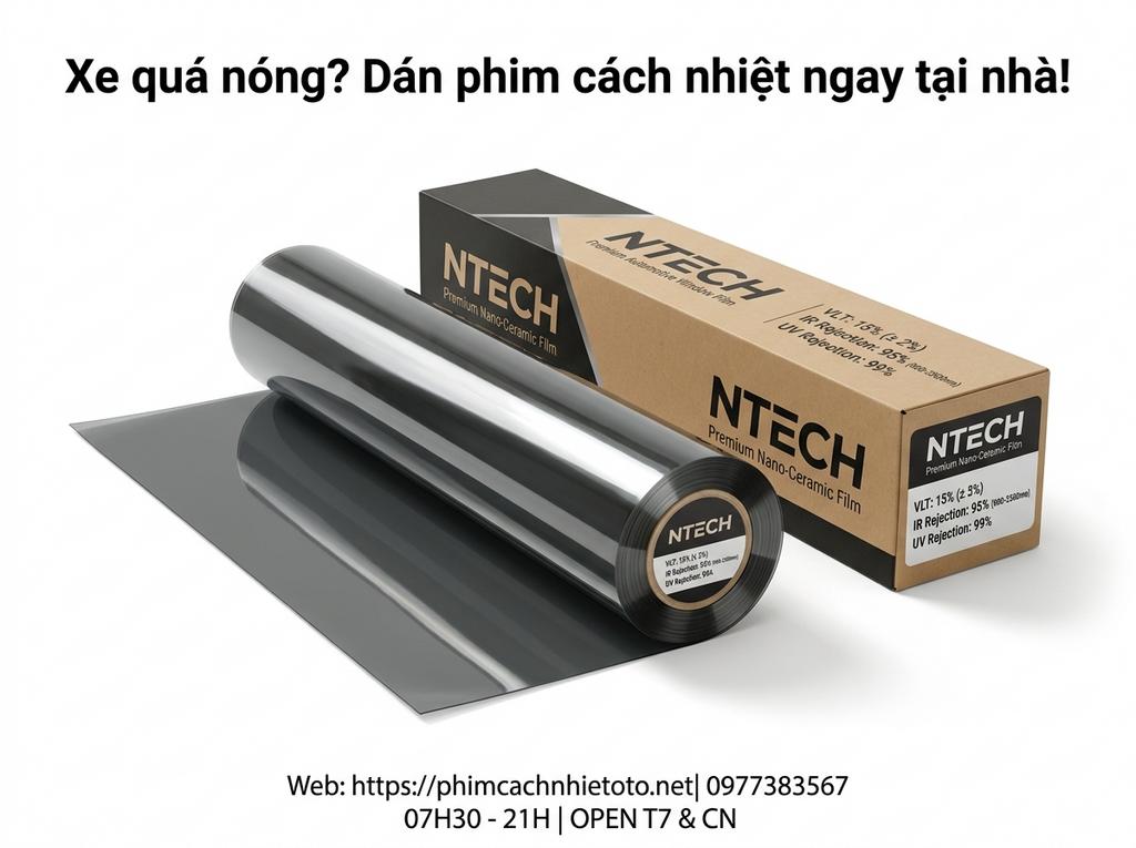 Xe quá nóng? Dán phim cách nhiệt ngay tại nhà!