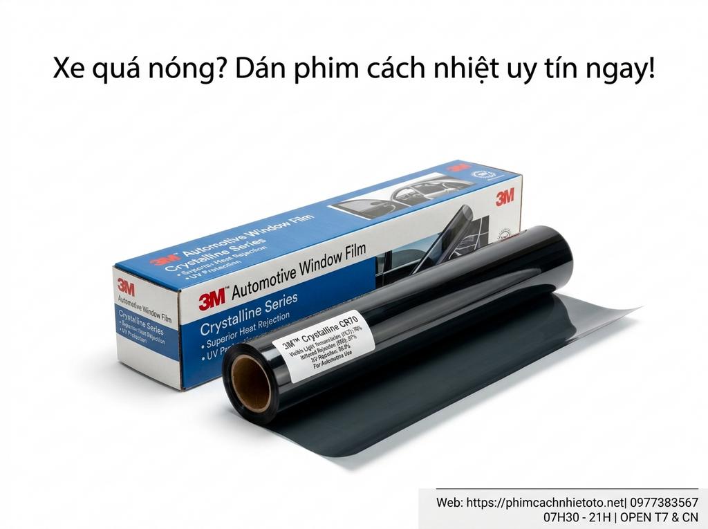 Xe quá nóng? Dán phim cách nhiệt uy tín ngay!