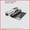 Dán Phim Cách Nhiệt Honda CRV 2022 Cao Cấp Chính Hãng Tại TPHCM