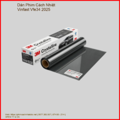 Dán Phim Cách Nhiệt Vinfast VFe34 2025 Chính Hãng Giá Tốt Tại TPHCM
