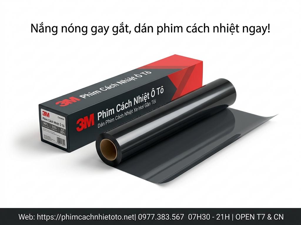 Nắng nóng gay gắt, dán phim cách nhiệt ngay!