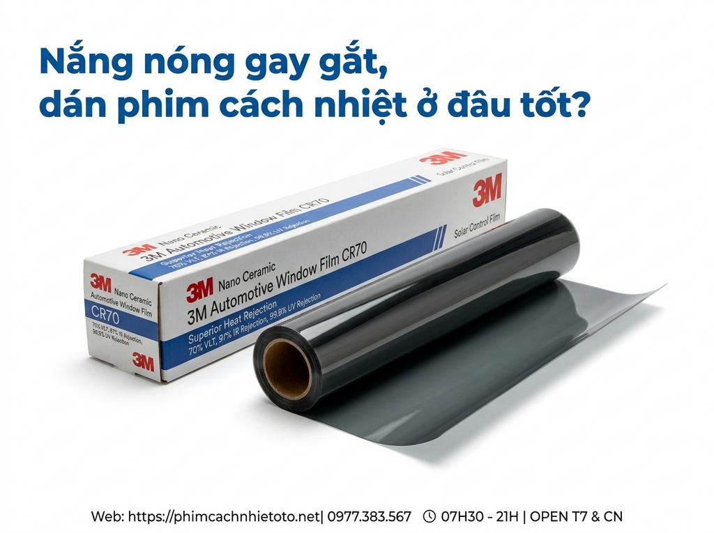 Nắng nóng gay gắt, dán phim cách nhiệt ở đâu tốt?