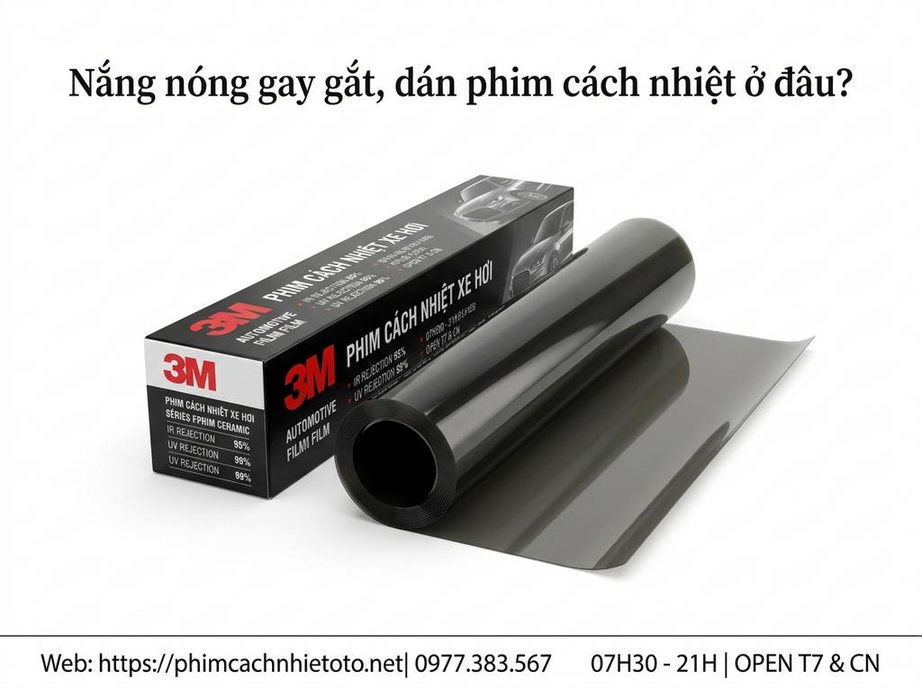 Nắng nóng gay gắt, dán phim cách nhiệt ở đâu?