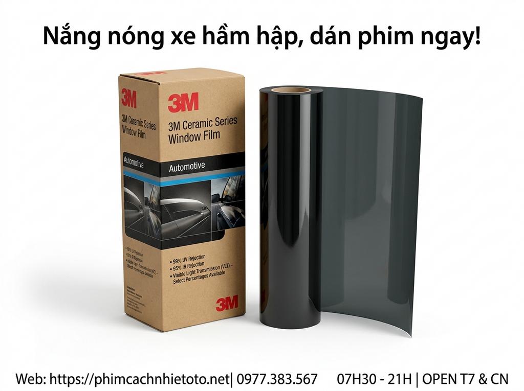 Nắng nóng xe hầm hập, dán phim ngay!