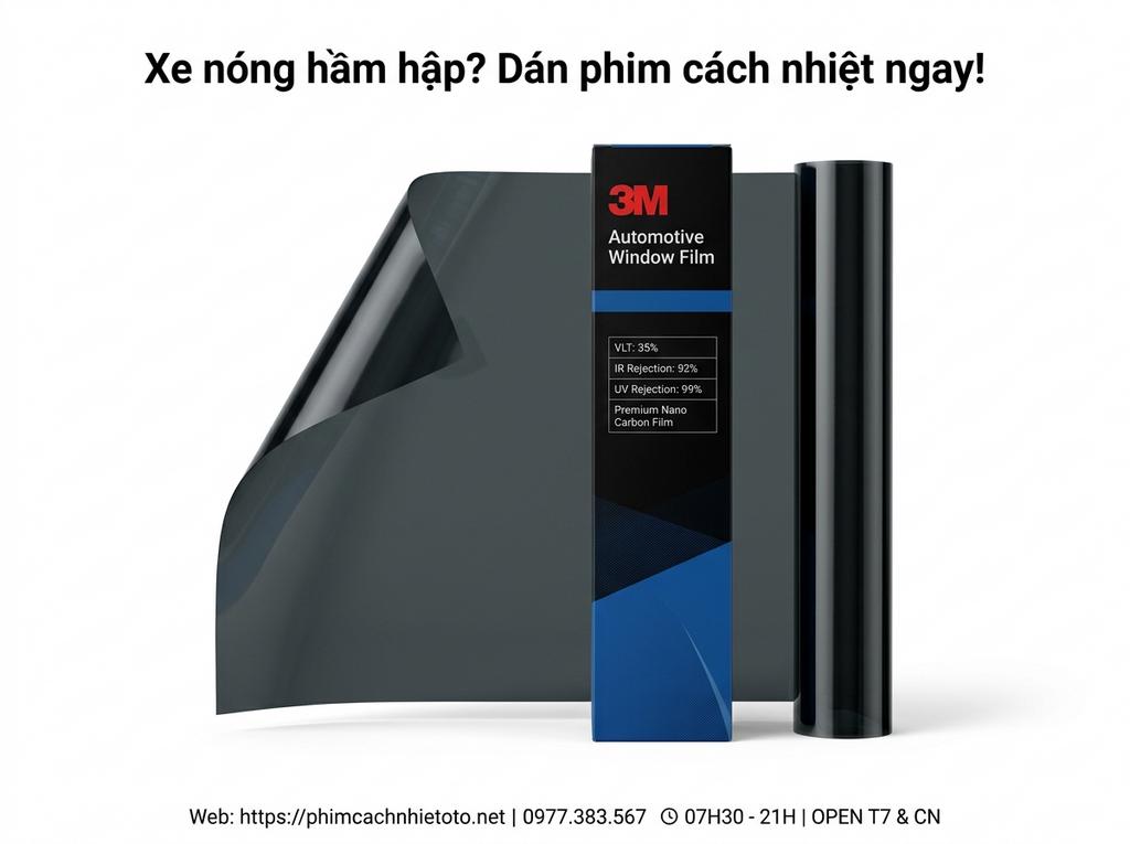 Xe nóng hầm hập? Dán phim cách nhiệt ngay!