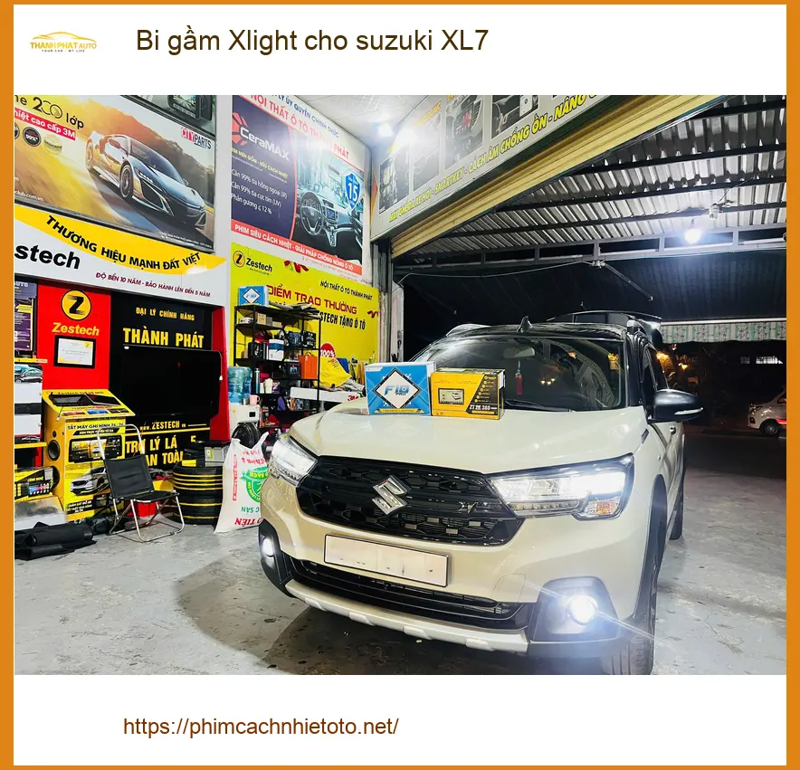 Anh Dũng độ bi gầm Xlight cho Suzuki XL7 tại Bình Chánh vì đèn zin không đủ sáng khi đi đêm