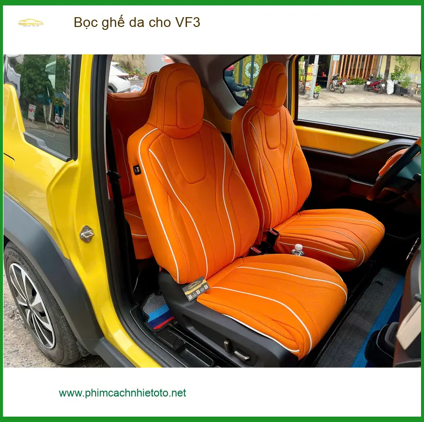 Chị Mai bọc ghế da VF3 tại Quận Thủ Đức, muốn nội thất bền đẹp hơn ảnh thực tế 2