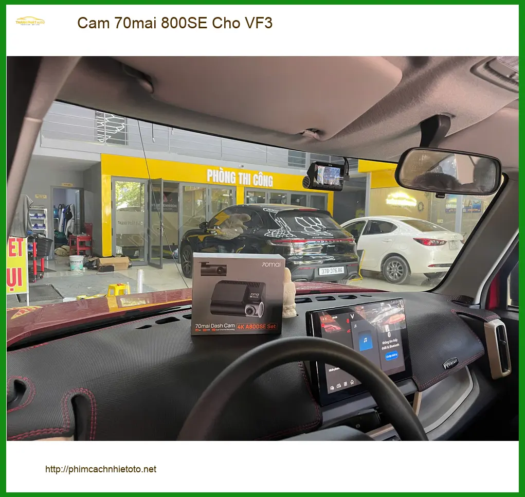 Anh Minh lắp camera 70mai 800SE cho VinFast VF3 tại Quận 7 để bảo vệ xe