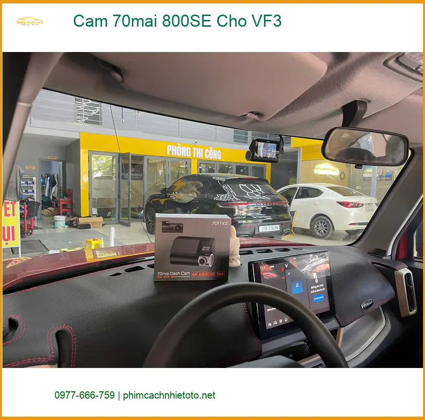 Anh Nhật lắp Cam 70mai 800SE cho VF3 tại Củ Chi để an tâm hơn khi di chuyển xa ảnh thực tế 2