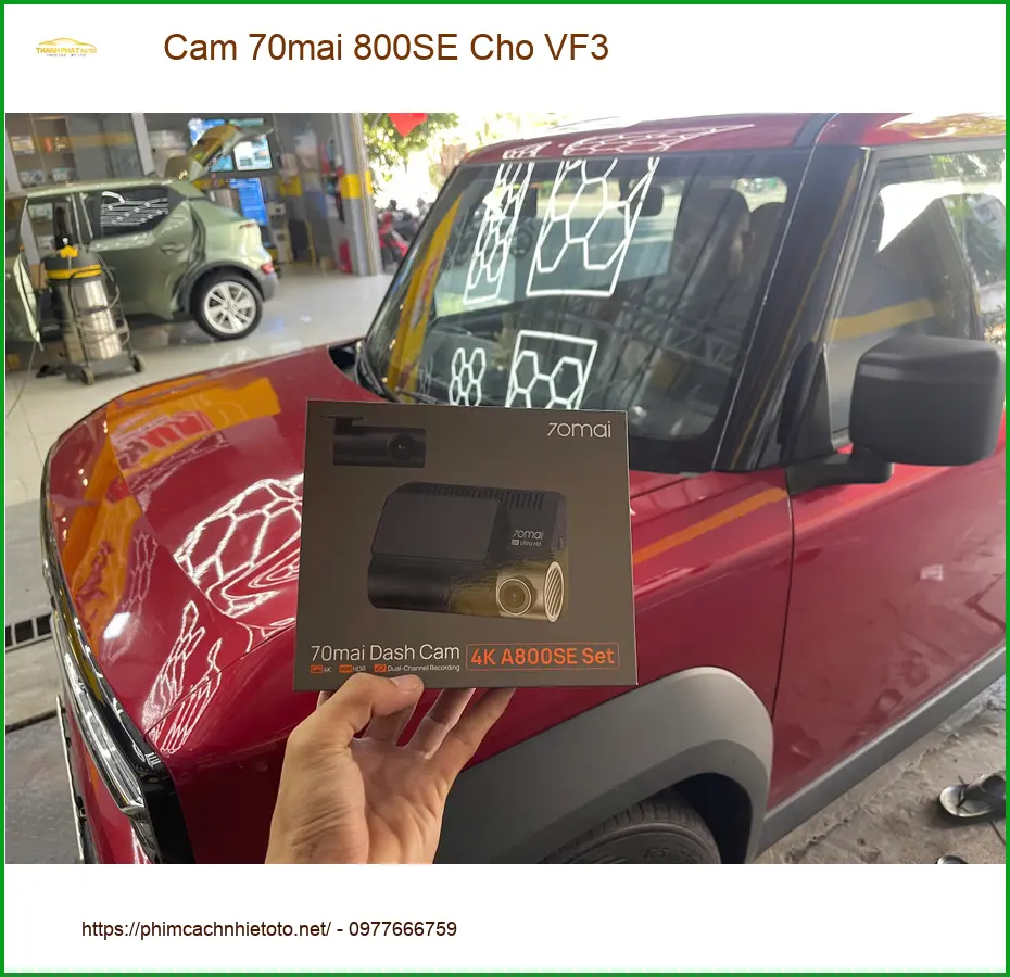 Anh Nhật lắp Cam 70mai 800SE cho VF3 tại Củ Chi để an tâm hơn khi di chuyển xa ảnh thực tế 3