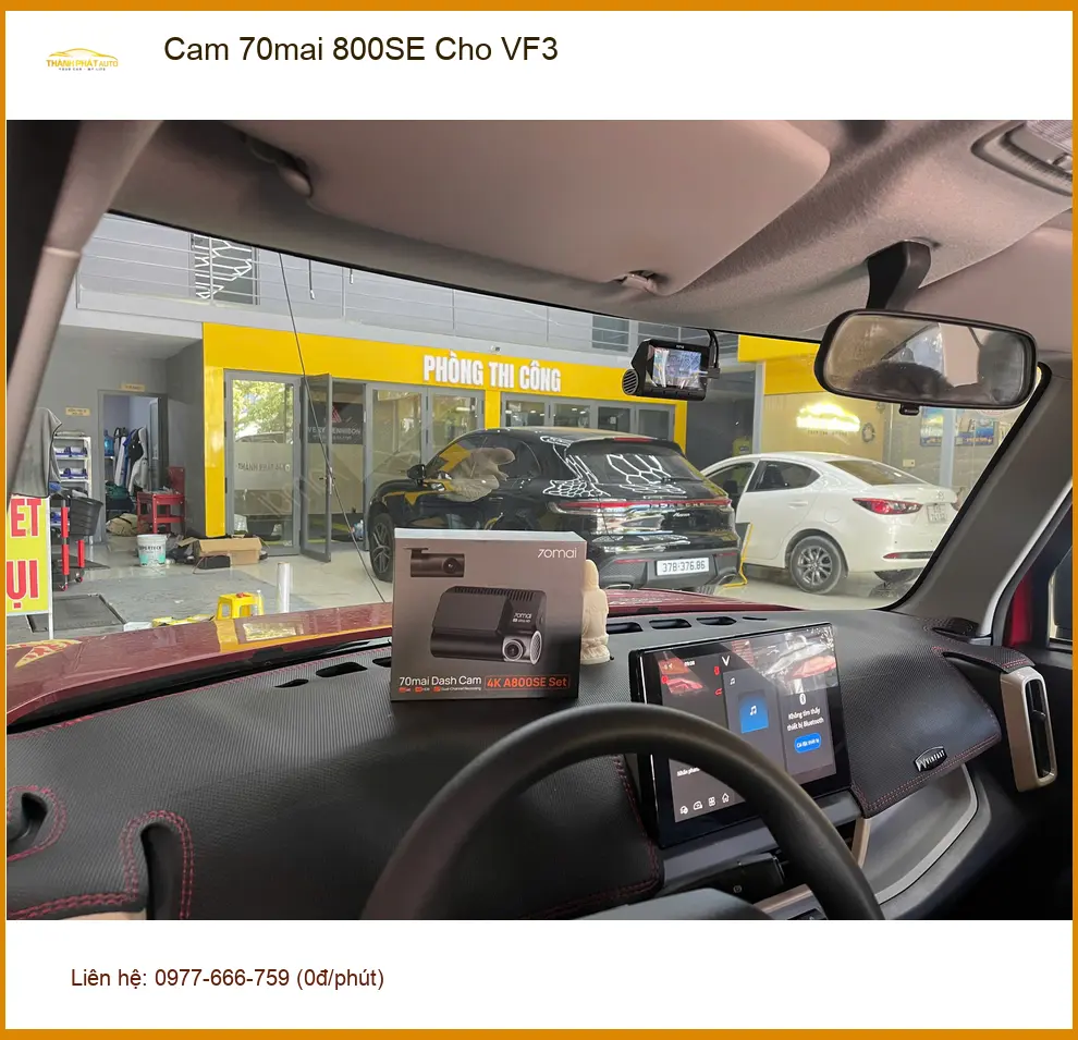 Anh Khang lắp camera 70mai 800SE cho VF3 tại Cần Giờ, đảm bảo an toàn. ảnh thực tế 2
