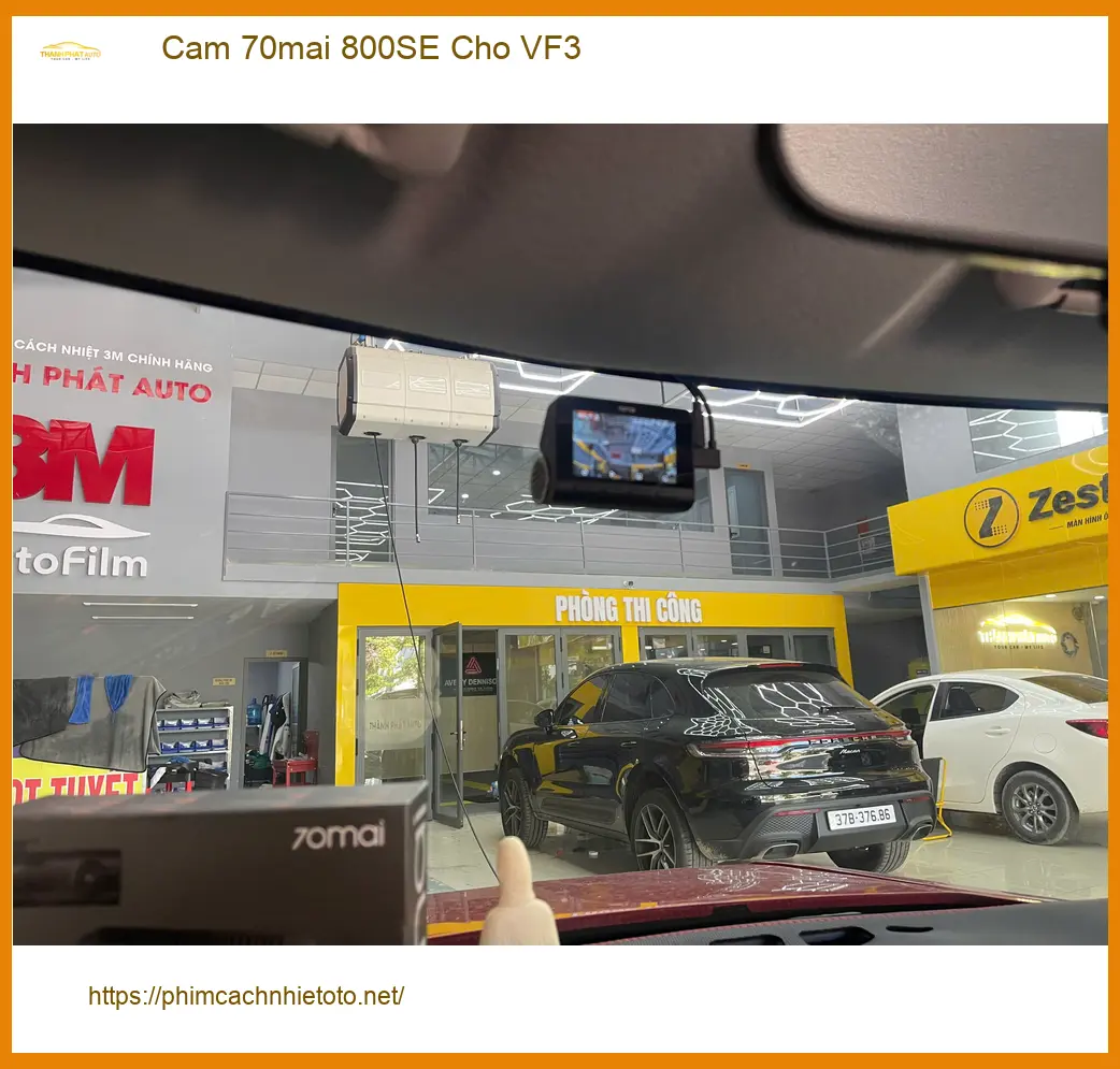 Anh Lâm lắp Cam 70mai 800SE cho VinFast VF3 tại Quận 9 ghi lại hành trình rõ nét ảnh thực tế 3