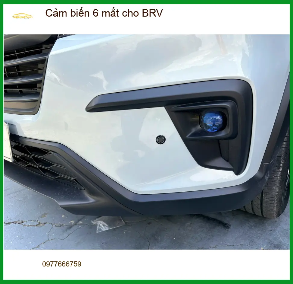 Chú Minh lắp cảm biến 6 mắt cho Honda BRV tại Quận 12 vì khó đỗ xe ảnh thực tế 3